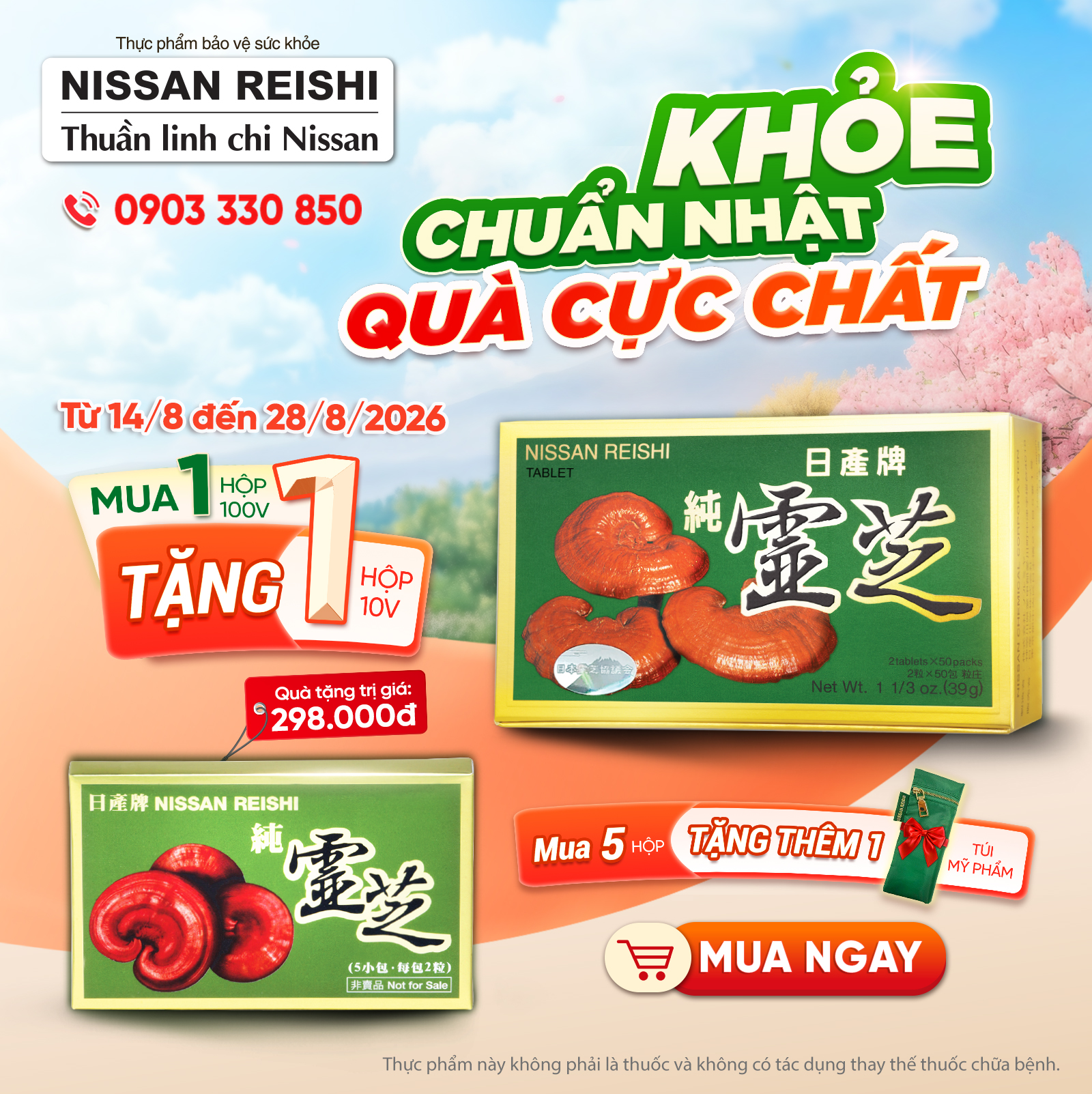 Mua 1 hộp tặng 1 hộp 10 viên